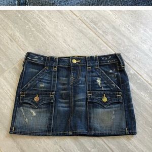 True Religion Jean Skirt